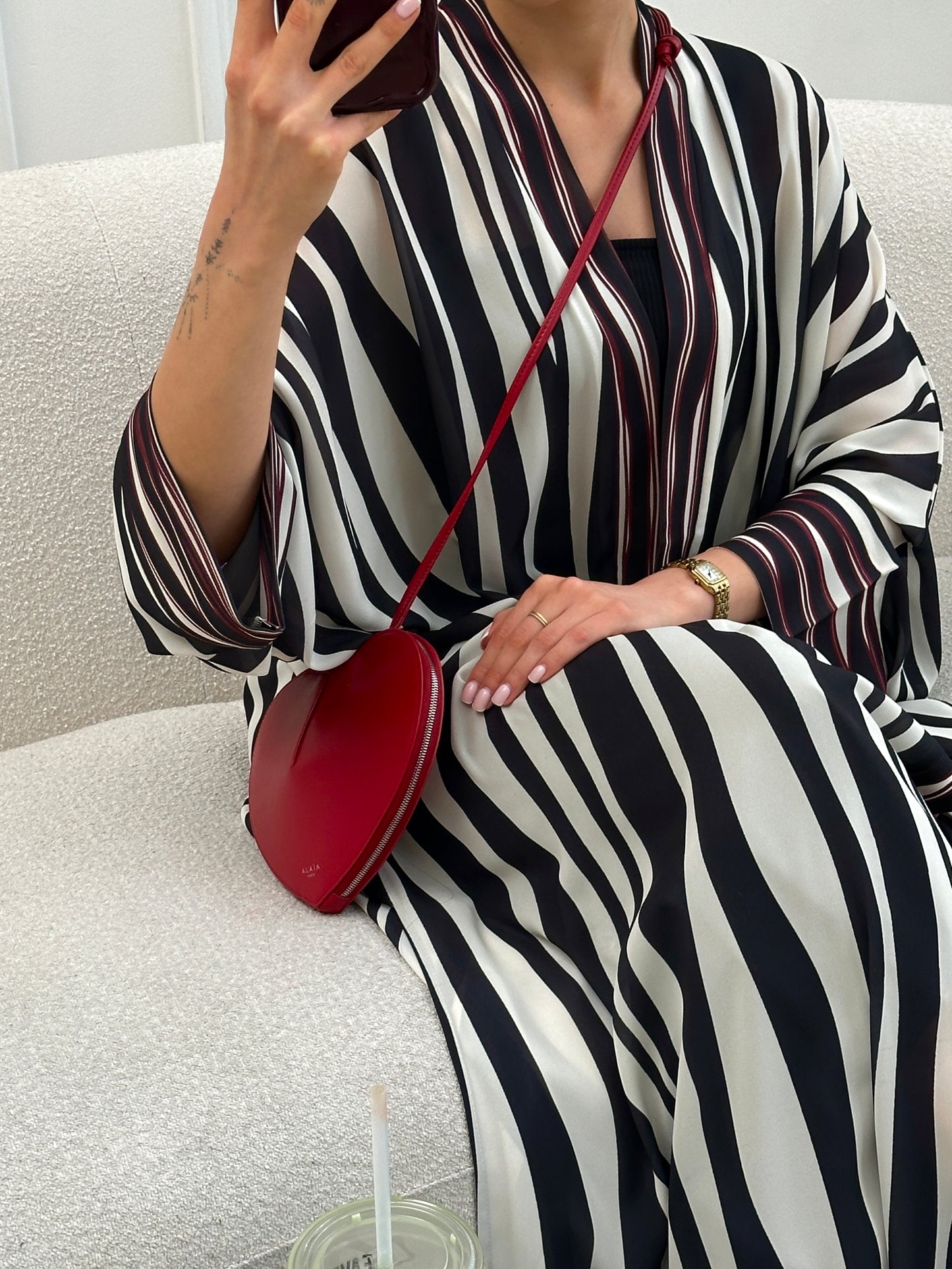 Zebra- Burgundy