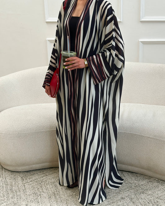 Zebra- Burgundy