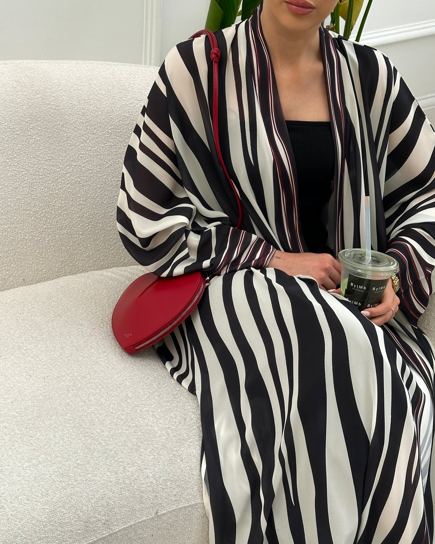 Zebra- Burgundy