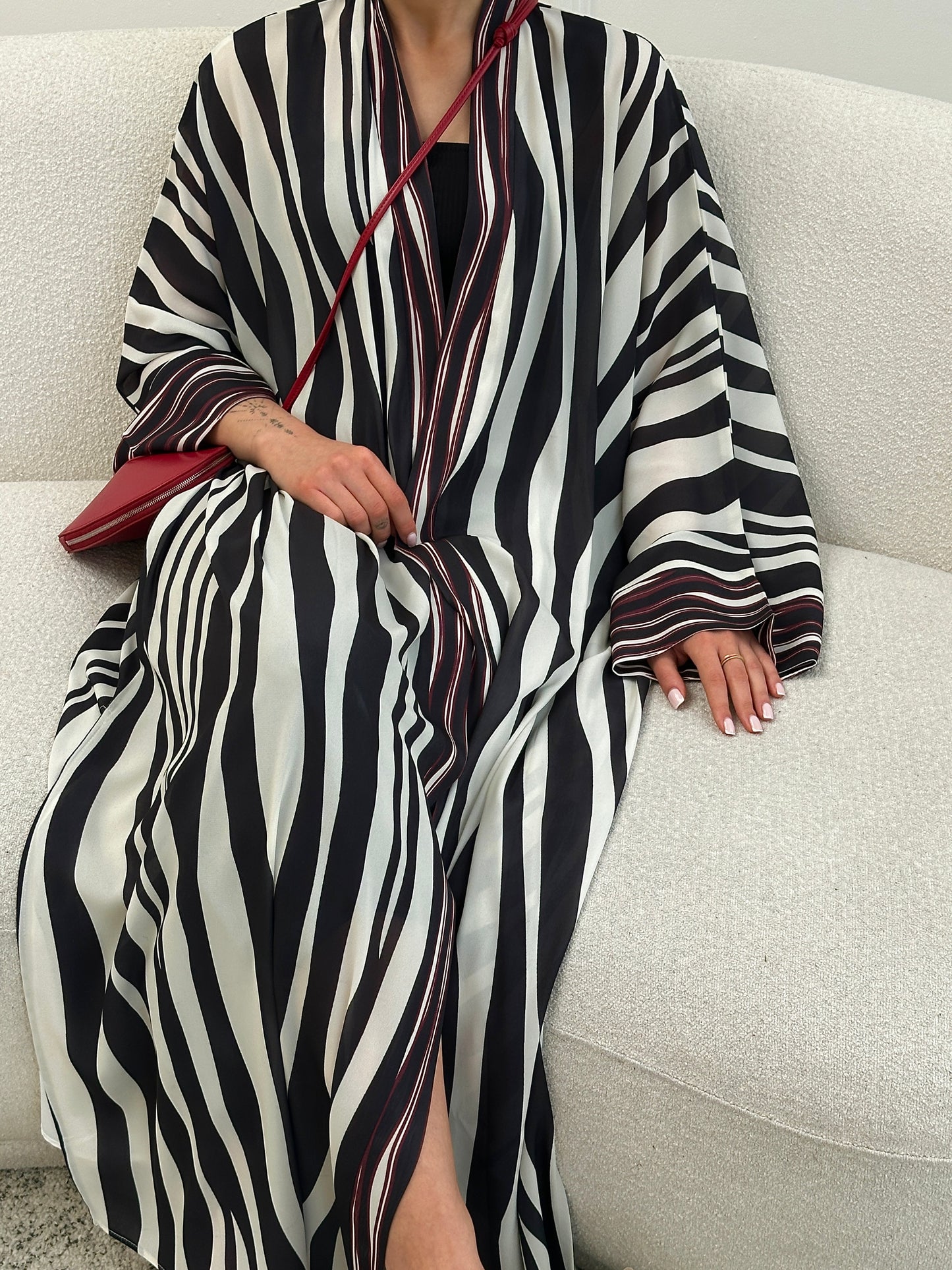 Zebra- Burgundy